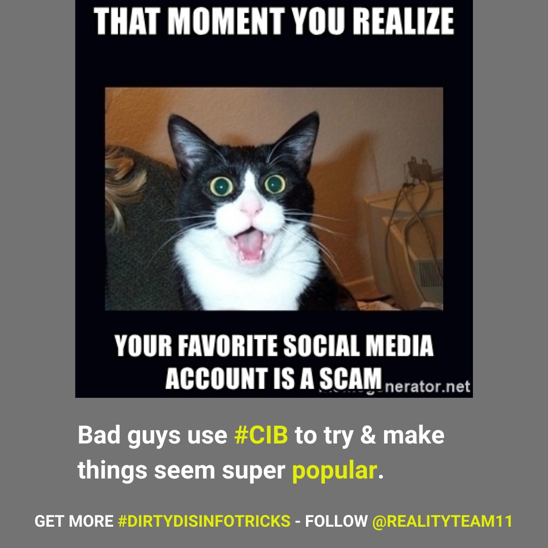 RealityTeam11's tweet photo. We've all been fooled by bots and bad actors online. It's important to #TakeASecToCheck
https://t.co/qxBcWYPWvz https://t.co/h86zGq9cSt