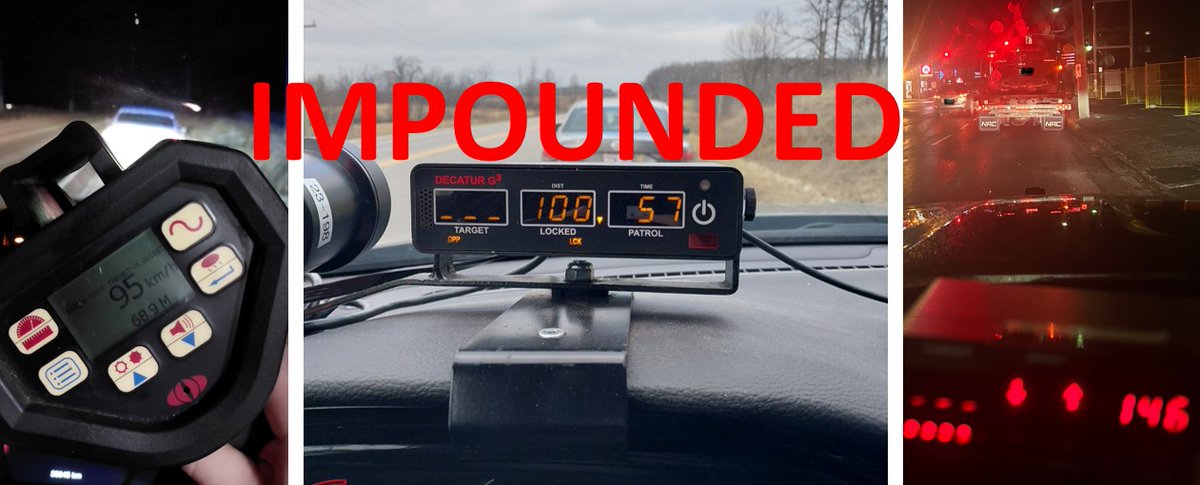 #GreyBruceOPP charged 72 drivers with stunt on Grey Bruce Roads 2023. On January 2, 2024, 3 drivers were charged for stunt driving. 100km/hr in a 50 zone in #Hepworth. 95km/hr in a 50 zone in #Ceylon. 146km/hr in an 80 zone in #Wiarton. ^kl
#30daylicencesuspension #14dayimpound