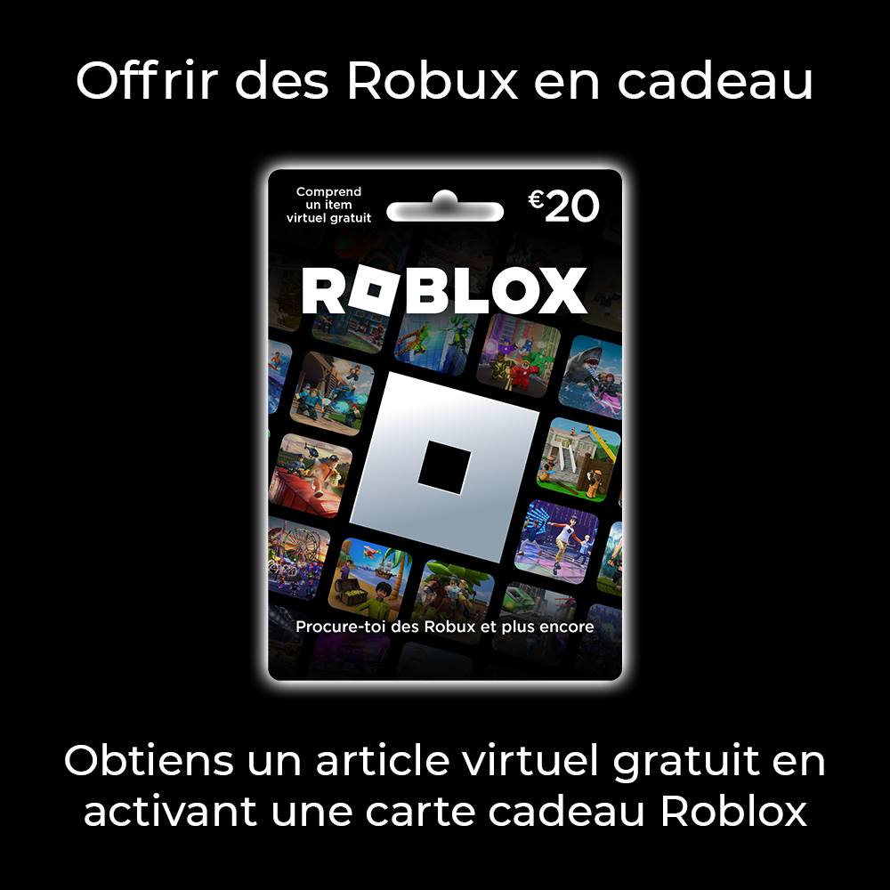 Micromania-Zing on X: Pensez à nos cartes Roblox pour prendre du contenu  sur le jeu 😉 Et pour toute activation d'une carte cadeau Roblox, vous  obtiendrez un article virtuel 🔥 Rendez-vous en