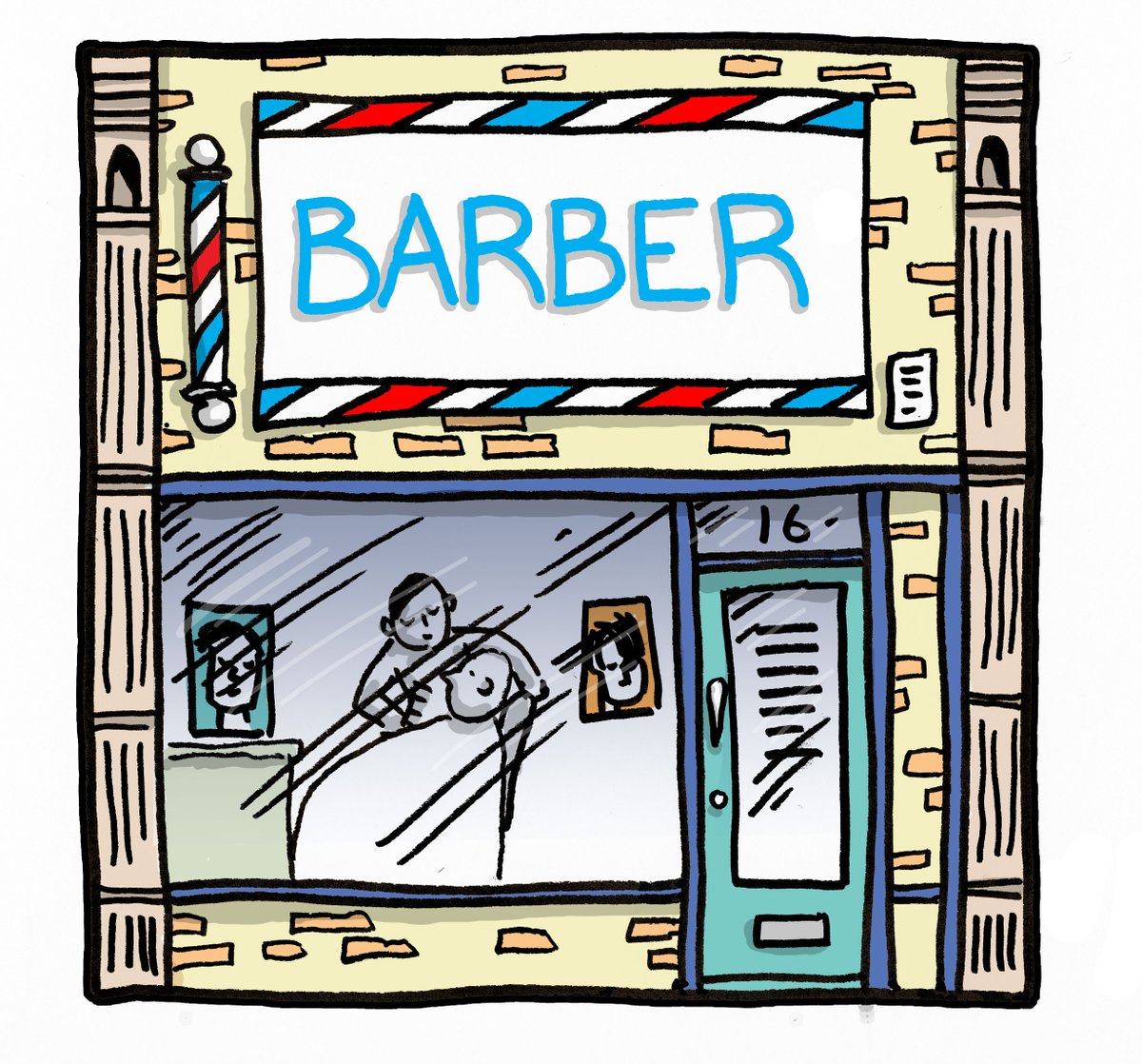 shoorayner's tweet image. How to draw a barber shop real easy
youtu.be/NjWQM573_50  

 #ArtEducational #ArtEducator #drawing #kidart
