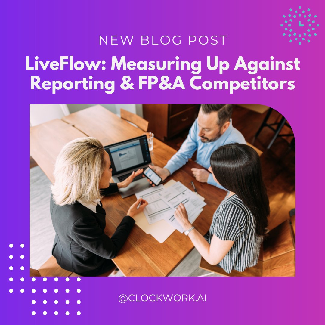 Clockwork_AI's tweet image. LiveFlow is a known player in the financial reporting space — but how do their FP&amp;amp;A offerings measure up against Clockwork and other competitors? 

Find out in our latest blog article: hubs.ly/Q02f1VwP0 

#liveflow #financialreporting #advisoryservices #accounting