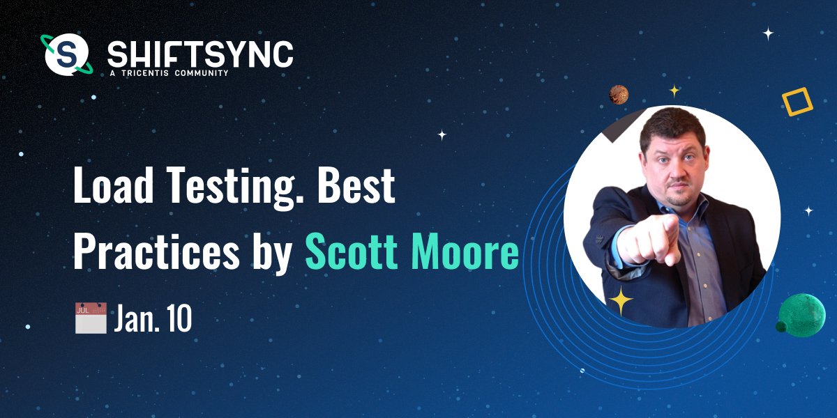 🌙🪐 Get ready for an out of this world #ShiftSync webinar with Scott Moore!

Scott will unravel the essential foundations for creating #loadtests against your #software applications, sharing his own best practices to guide you through the process: bit.ly/3S4gCa7