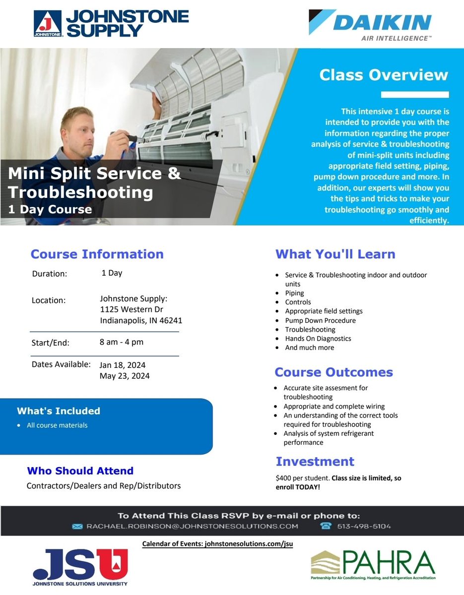 JS_MidWest's tweet image. To register for any of our upcoming training course, please contact Rachael Robinson
rachael.robinson@johnstonesolutions.com | 513-498-5104
See full calendar of events at Johnstonesolutions.com/jsu