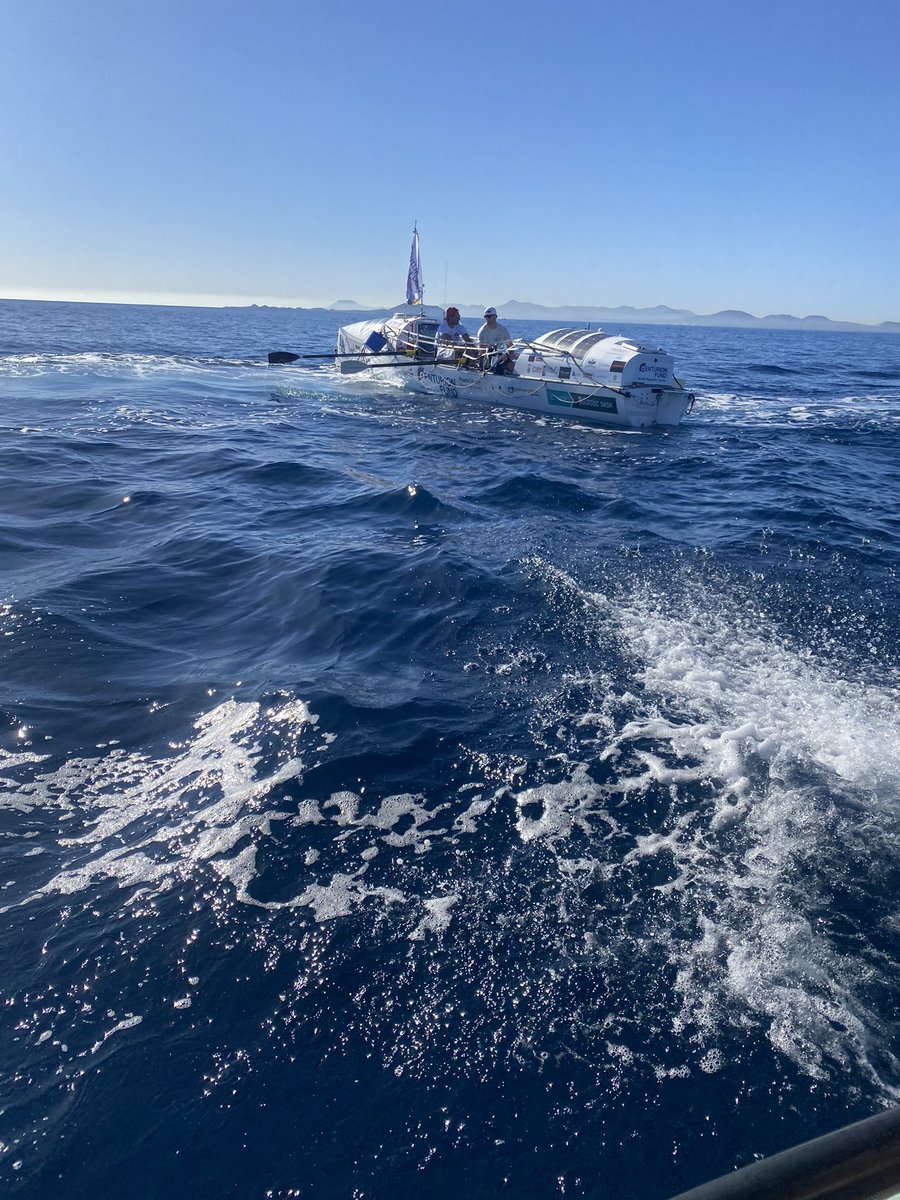 The team are rowing from Marina Rubicon to Jolly Harbour Marina & Boatyard which is 3200 miles, they have decided to complete a 3 hour on, 3 hour off rowing routine with 2 people rowing at a time. 

#AtlanticOcean
#Endurance
#OceanRowing
#AtlanticRocks