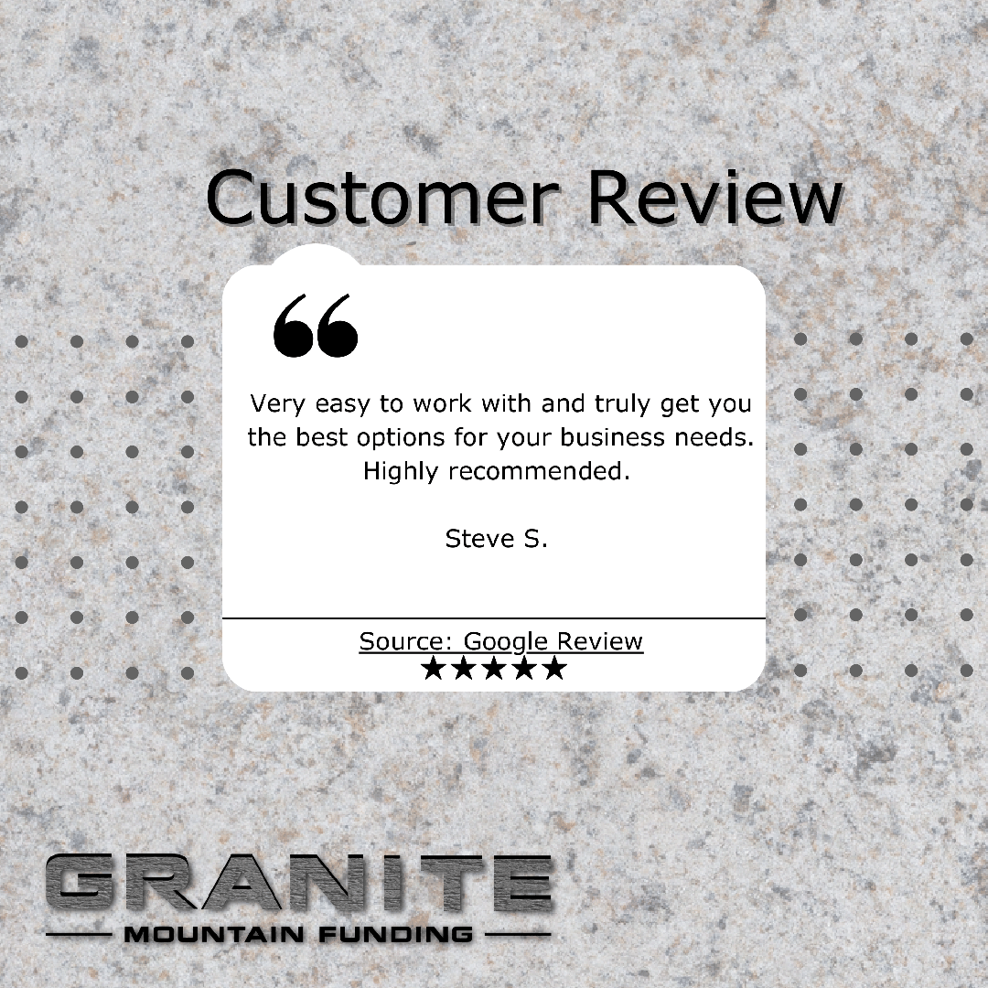 Latest 5-star review! Granite Merchant Funding delivers rapid business success with working capital solutions. 🚀💰 #GraniteMerchantFunding #FinancialTriumph
•
•
•
#revenuebasedfinance #businessfunding #workingcapital #smallbusiness #business