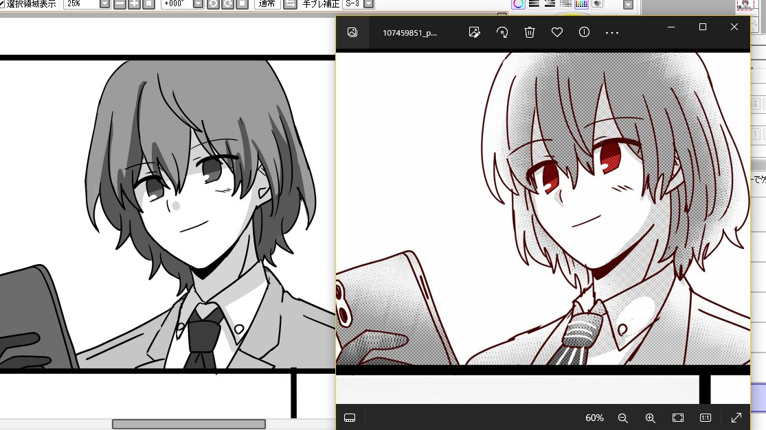 リメイク進捗、基本的に元絵に愛着ありすぎて越えられた感がない🤔🤔
