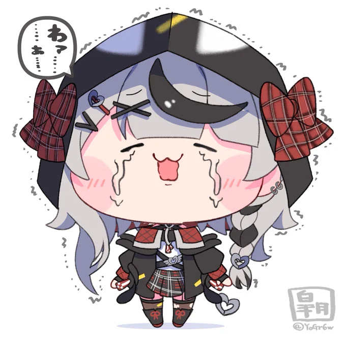 泣いちゃった沙花叉   #さかまた飼育日記