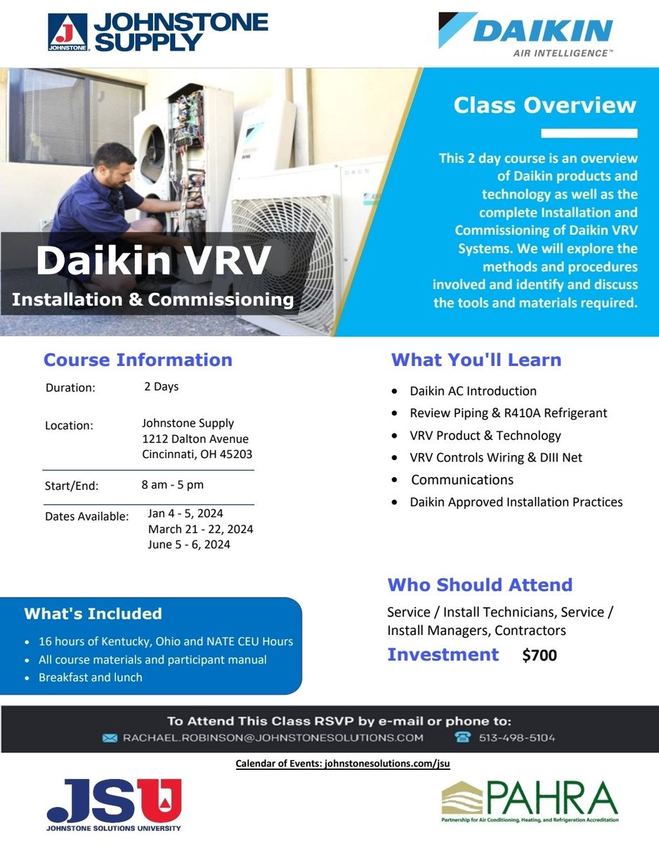 JS_MidWest's tweet image. To register for any of our upcoming training course, please contact Rachael Robinson
rachael.robinson@johnstonesolutions.com | 513-498-5104
See full calendar of events at Johnstonesolutions.com/jsu