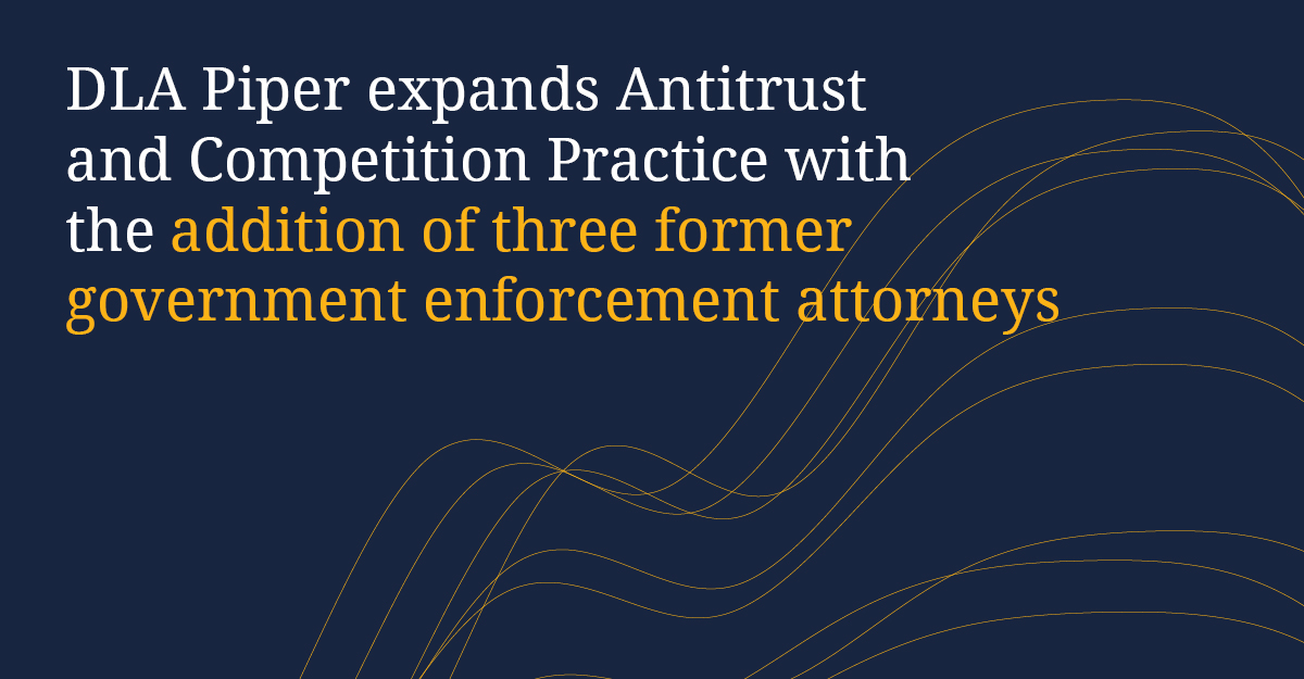 DLA_Piper's tweet photo. We are pleased to welcome #litigation partners @AmandaWait, @VandyVic1, and Carsten Reichel, further expanding our Antitrust and Competition practice. All three partners are former government #antitrust enforcers and will be based in Washington, DC. https://t.co/NjucpXjtu0 https://t.co/ZPPXA4aZJr