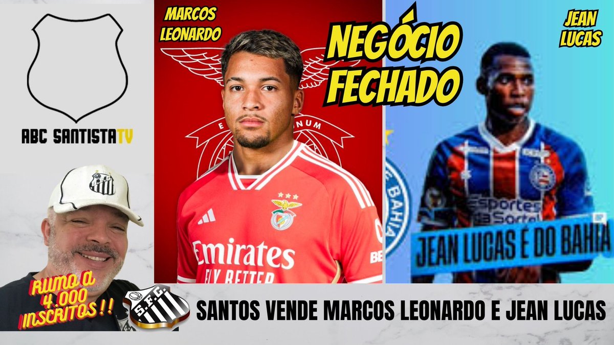 ABCSANTISTATV1's tweet photo. VIDEO CANAL ABC SANTISTA TV!! https://t.co/RGbWcVPQsm

#sfc #santos #santosfc #mercadodabola #marcosleonardo #jeanlucas #bahia #benfica #marceloteixeira https://t.co/KTCsYkXc25