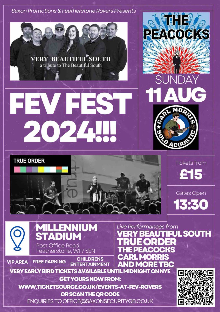 🎸 𝙁𝙀𝙑 𝙁𝙀𝙎𝙏 2024 Tickets are now on sale for FEV FEST 2024 in partnership with Saxon Promotions. Read more more about the exciting lineup coming to The Millennium Stadium next Summer! Read more: bit.ly/FRFF1 Tickets: bit.ly/FRSXNT #BlueWall