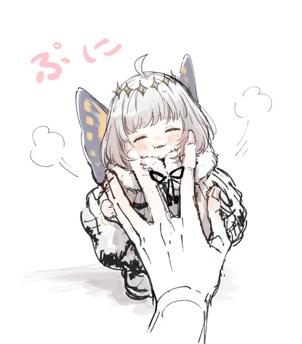 #あなたの描いた1番スリムなミニべとおもちなミニべが見たい2021  ->  2023逐年增胖 