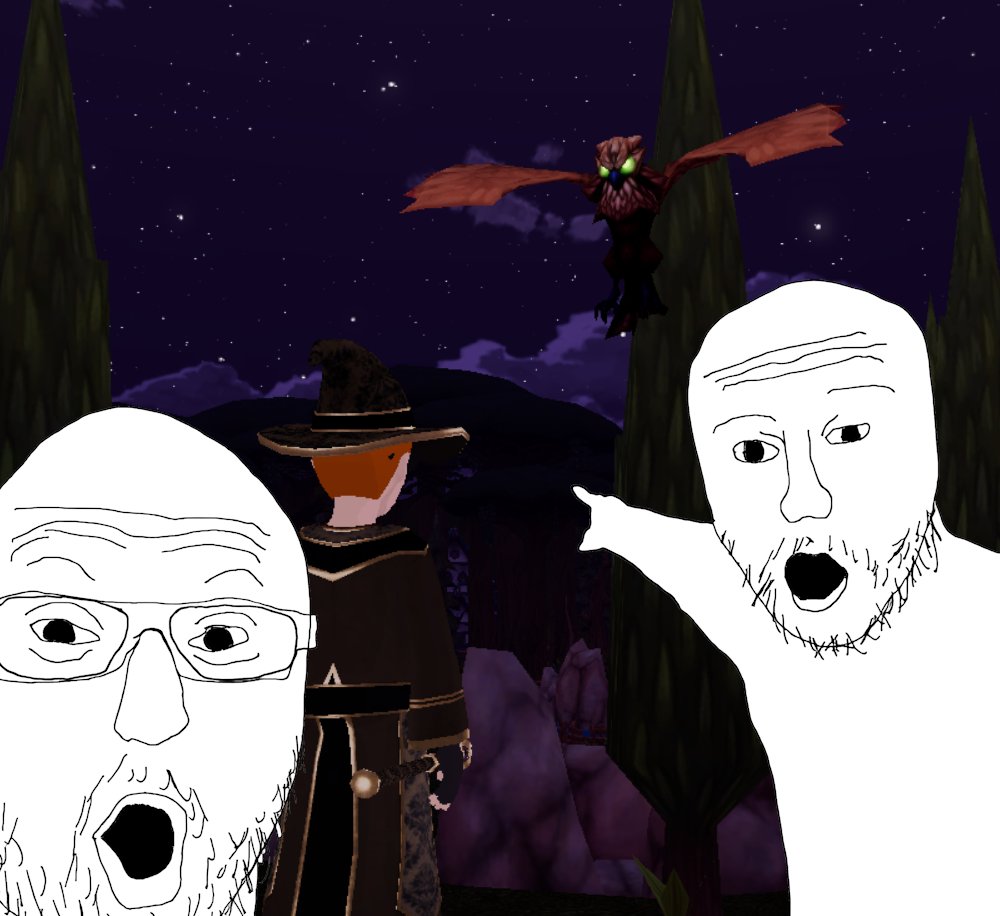 "I love him. I shall name him Dennis." - Speedrobo 

What do you call your companion?
🦉❤⚔ 

#Antrom #dencentraland #rpg