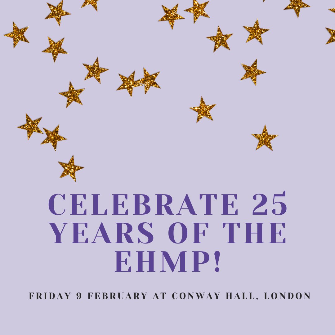 Just one month to go until we gather to celebrate 25 years of the EHMP and our 2023/24 award winners. If you haven’t got your ticket yet, visit ow.ly/5fEn50QnoSC