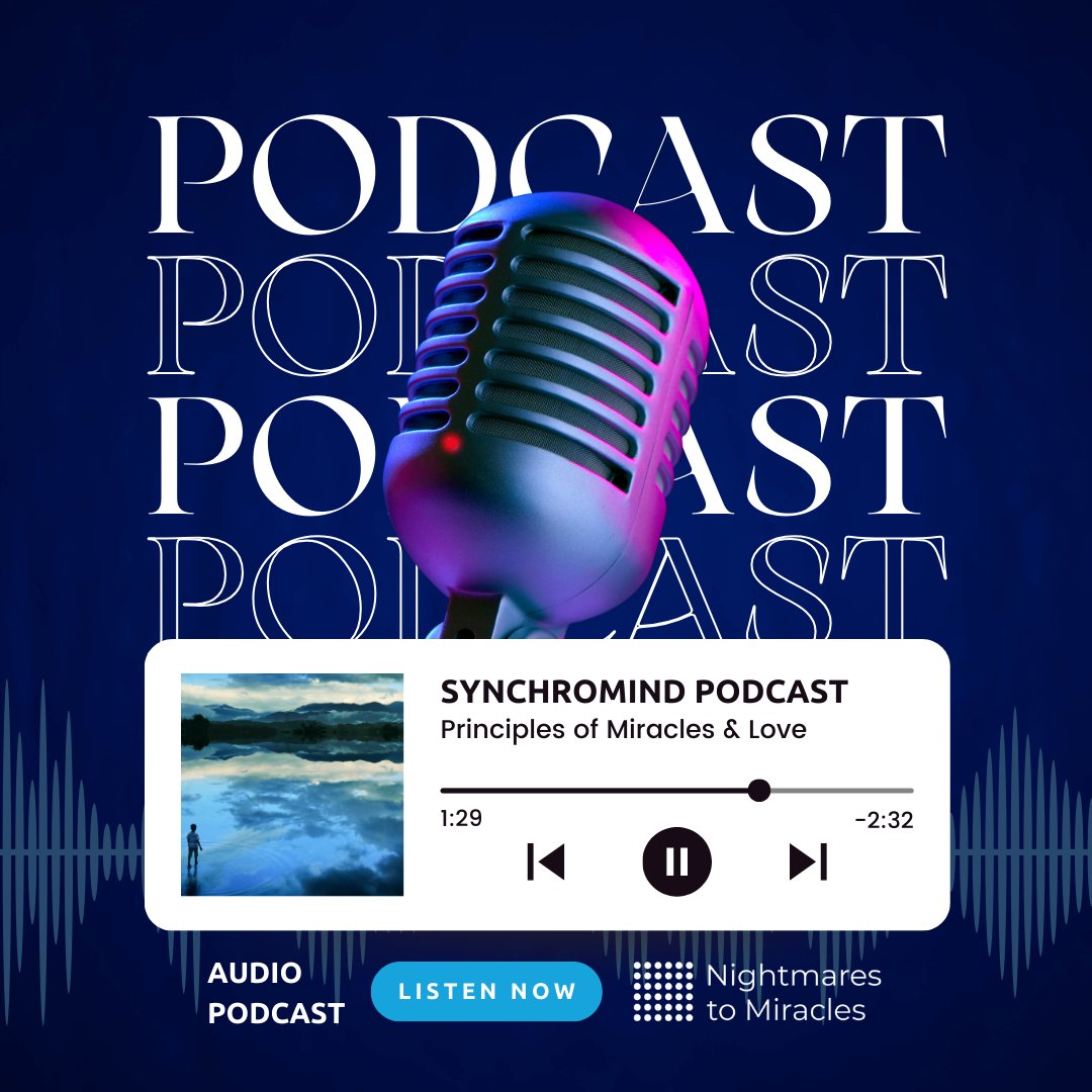 directory.libsyn.com/episode/index/… Do you want to learn how to experience more MIRACLES AND LOVE in your life? 🎙️ Tune in to the latest episode of Synchromind Podcast, where we explore the Principles of Miracles from A Course in Miracles. #davidasomaning