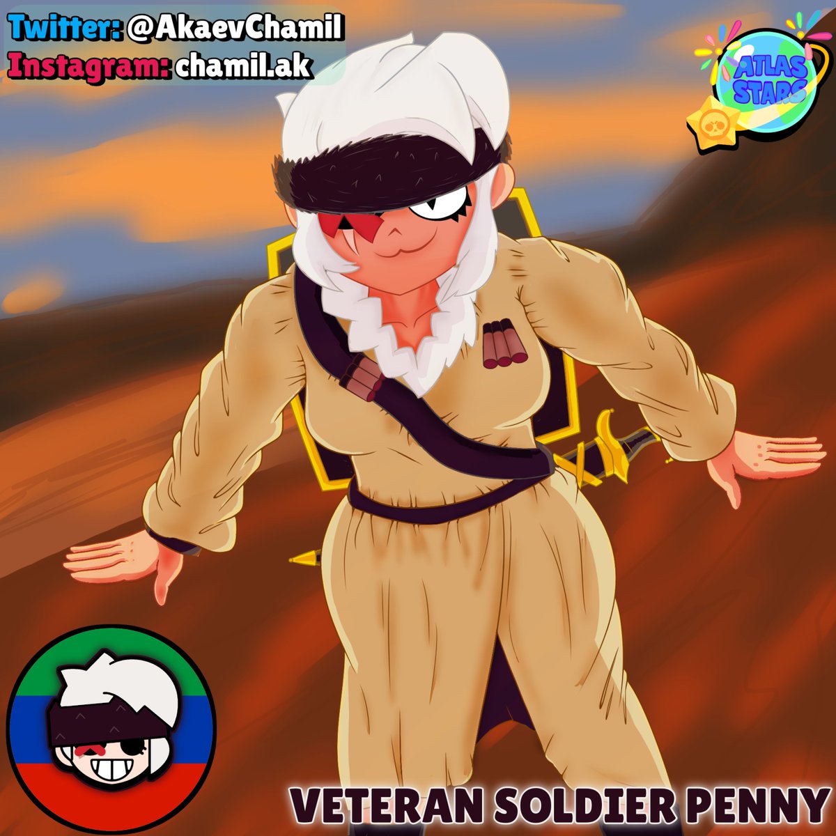 TarnArts's tweet photo. Atlas Stars Collab : 
DAGESTAN PENNY RAAAAh
#AtlasStars #BrawlStars #BrawlStarsArt #brawlstarspenny https://t.co/2Vk3MsQoTL
