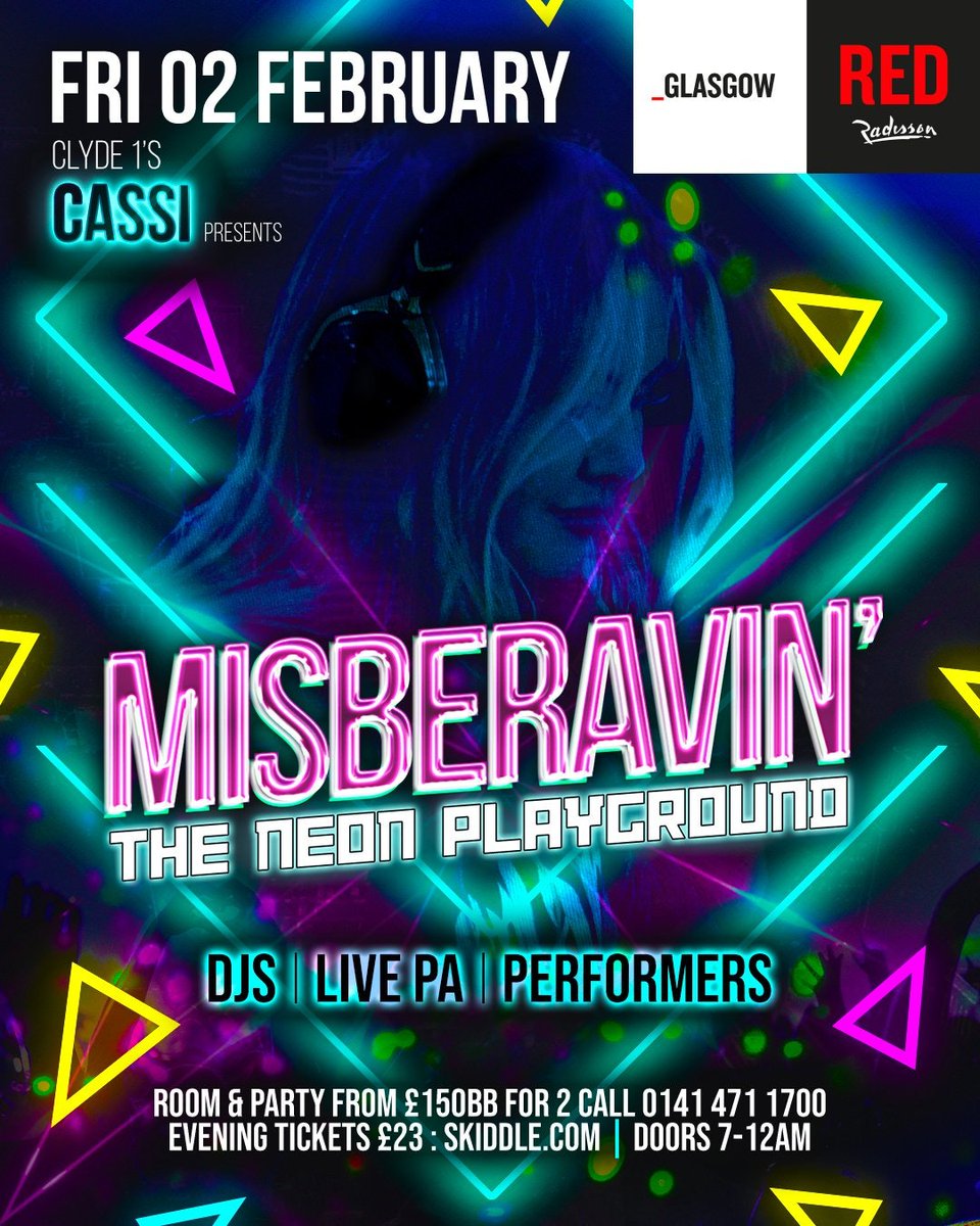 Clyde 1's Cassi presents Misberavin'... the most exclusive dance music rooftop party with live PA and added entertainment! 𝗙𝗶𝗻𝗱 𝗼𝘂𝘁 𝗺𝗼𝗿𝗲: tinyurl.com/y2apfzre