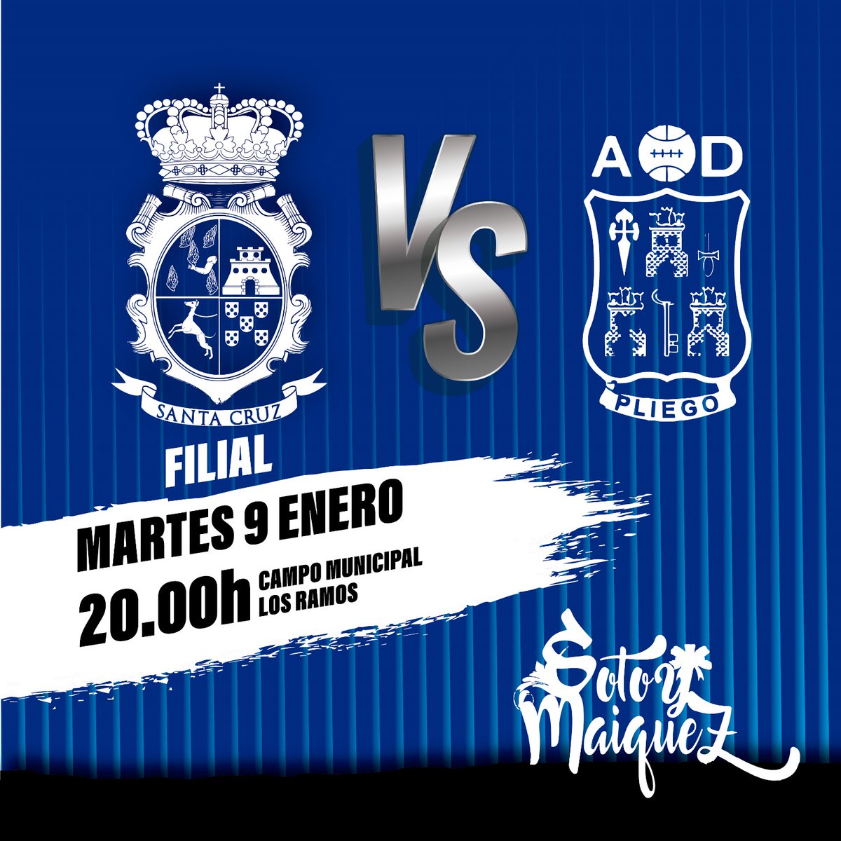 atsantacruz's tweet photo. ¡Fecha marcada en el calendario! El martes 9 de enero, nuestro Filial del Atlético Santa Cruz se enfrentará al AD Pliego a las 20:00 en el Campo de Fútbol de Los Ramos. ¡Acompáñanos y apoya a nuestros talentosos jugadores en este emocionante encuentro! ⚽🔥 #AtleticoSantaCruz https://t.co/hBC9QPBYb4