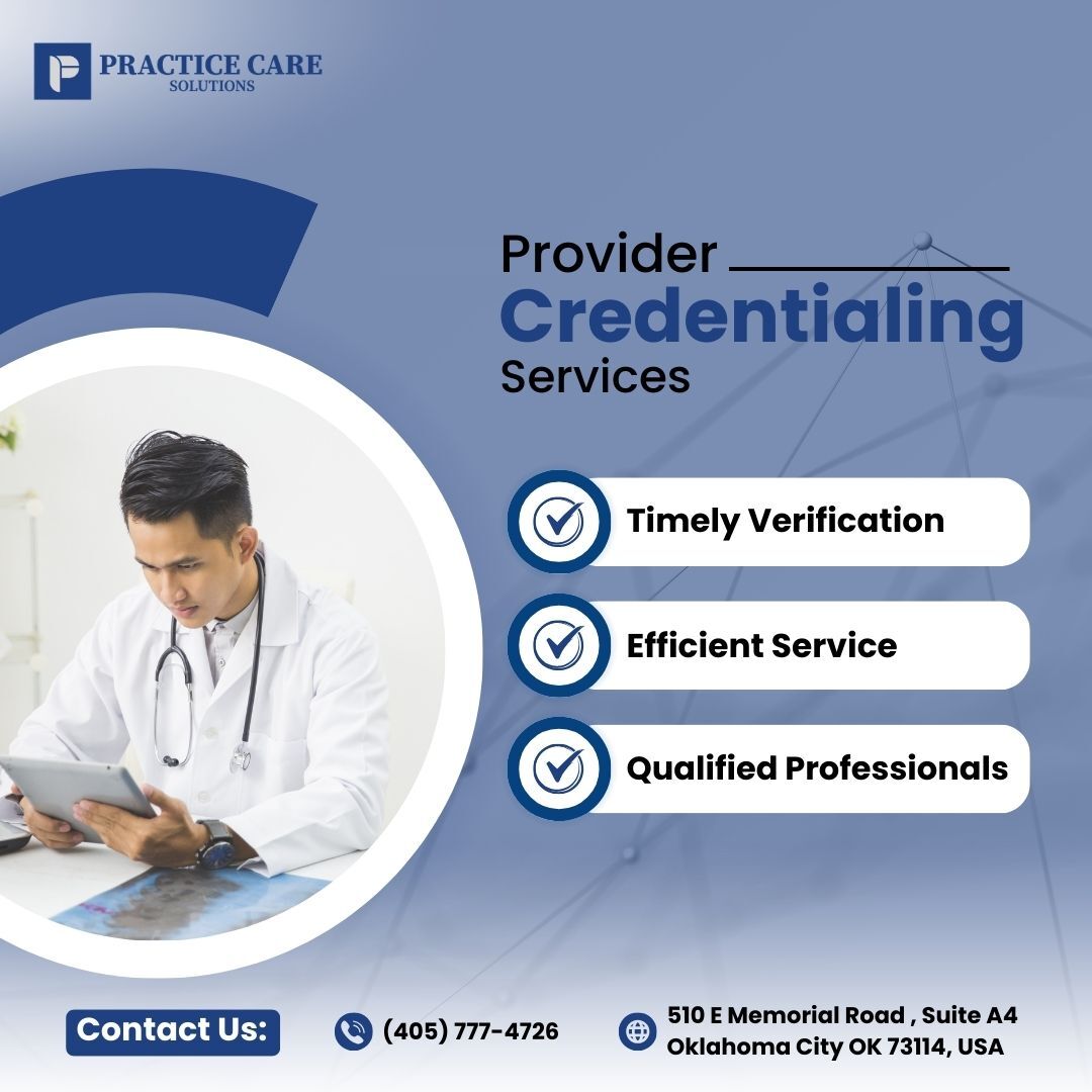 📣✅ Looking to get your credentials verified? Look no further! 📝
Our top-notch Provider Credentialing Services are here to make your life easier. 🤩

#ProviderCredentialing #SimplifyCredentialing #HealthcarePro #credentialing #PracticeCare #USA