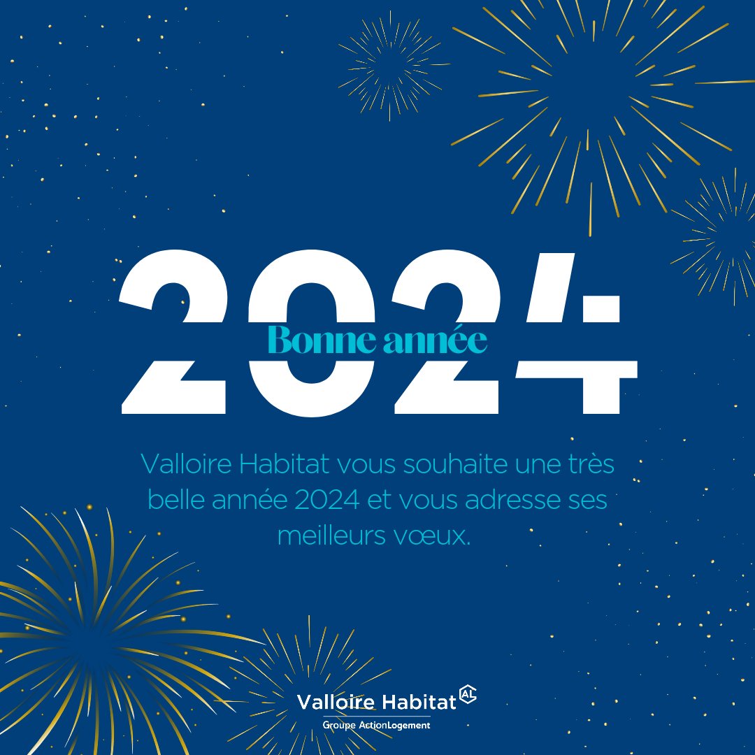 <a href="/ValloireHabitat/">VALLOIRE HABITAT</a> vous souhaite une belle année 2024 ! qualité, innovation, utilité sociale seront cette année encore au cœur de nos engagements pour accompagner le parcours de vie de nos clients et contribuer à l'attractivité des territoires. Ensemble, bâtissons un futur durable!
