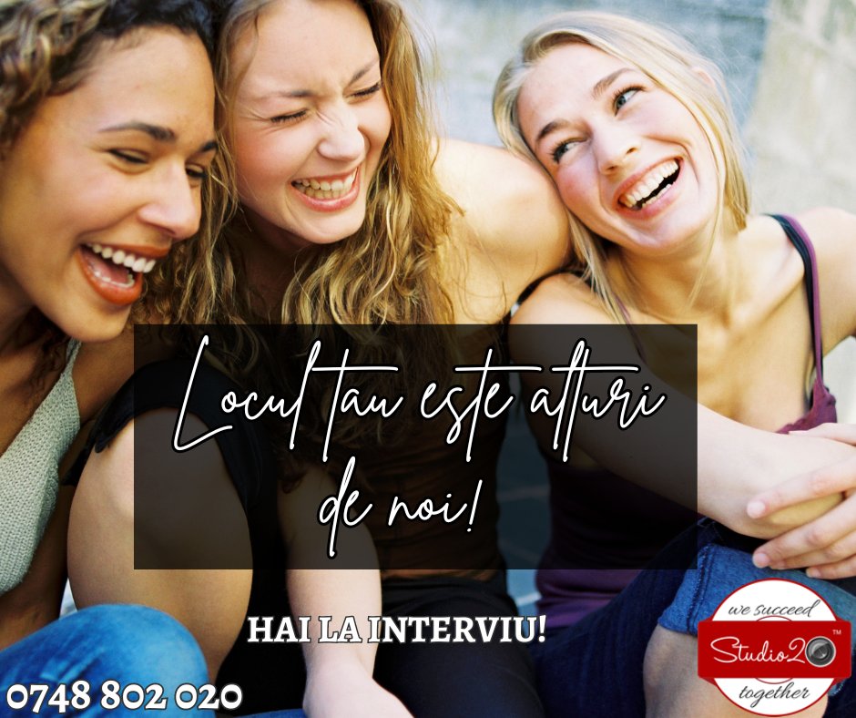 Studio20Iasi's tweet photo. Nu mai sta pe ganduri! 
Programeaza un interviu si iti vei schimba viata ! 
Suna la : 0748 802 020 
#iasi #vaslui #botosani #husi #pascani https://t.co/6BzTRWwSZE