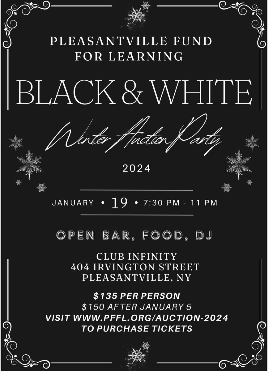 Now that the holidays are over, it’s time to look towards your next celebration! Have a great time for a good cause! Get tickets before the price goes up.