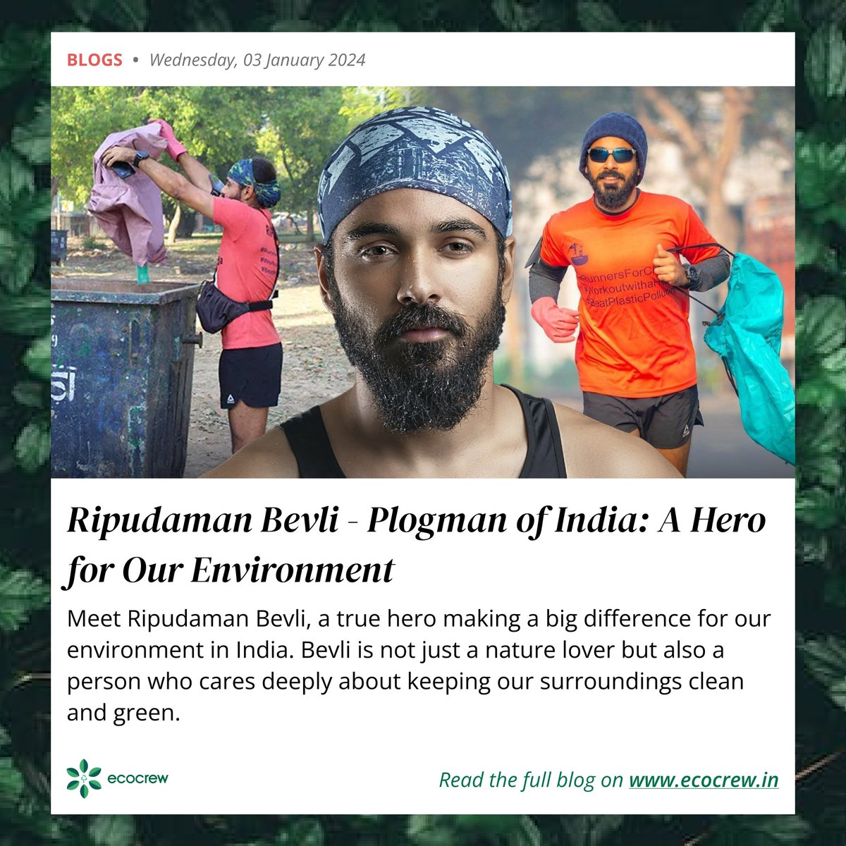 EcocrewOfficial's tweet image. ✨ Honoring the Legacy of Eco-Warrior @plogmanofindia

Read the full blog on ecocrew.in ⏩

#ripudamanbevli #ecowarrior #ecocrew #recycle #plogmanofindia #composting #sustainability #indianploggers #indianploggersarmy