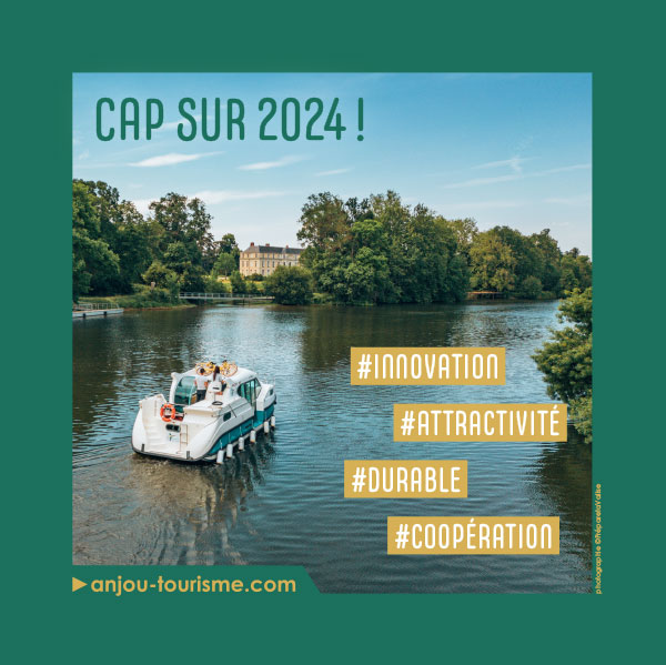✨L'équipe d'Anjou tourisme vous adresse ses meilleurs vœux pour 2024 !
De beaux projets arrivent, pour affirmer l'identité de notre territoire et développer un #tourismeresponsable

😃Heureux de les accomplir à vos côtés !

#anjoutourisme #Voeux2024