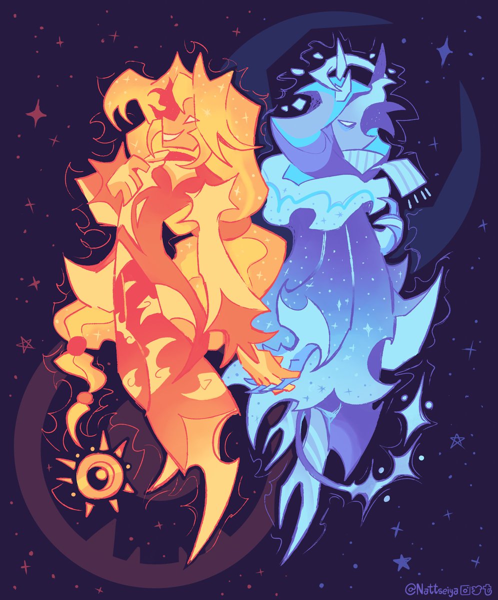 nattseiya's tweet photo. ☀️ &amp; 🌘
(Temos esperança que derrotem o @v@ e ele volte...)
#qsmp #qsmpfanarts #qsmpfanart  #foreverfanart #badboyhalofanart #4halo https://t.co/yV52EfcDK3