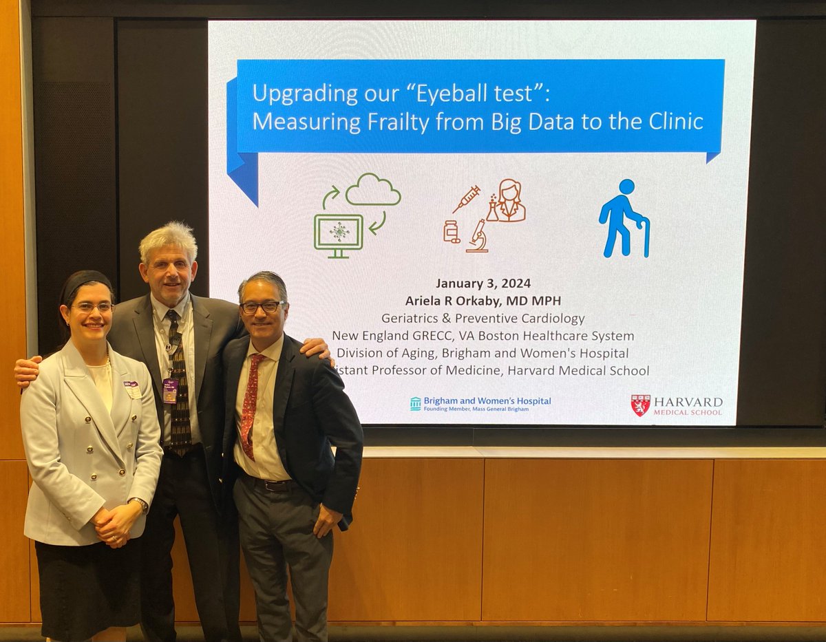 Thank you to @DrAROrkaby for an excellent Med #GrandRounds @nyugrossman on measuring frailty from big data to the clinic @VABostonHC @harvardmed @BrighamWomens @BrighamMedRes @BrighamAging  #geriatrics #healthyaging @JamesLaiMD