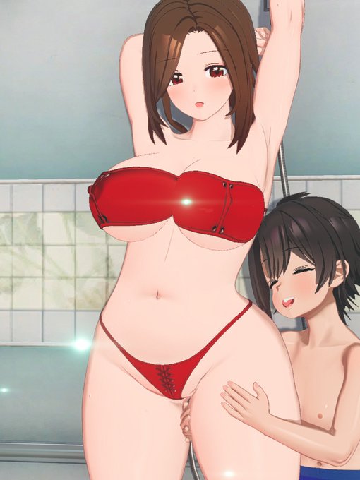 赤いビキニもあるよ😃 