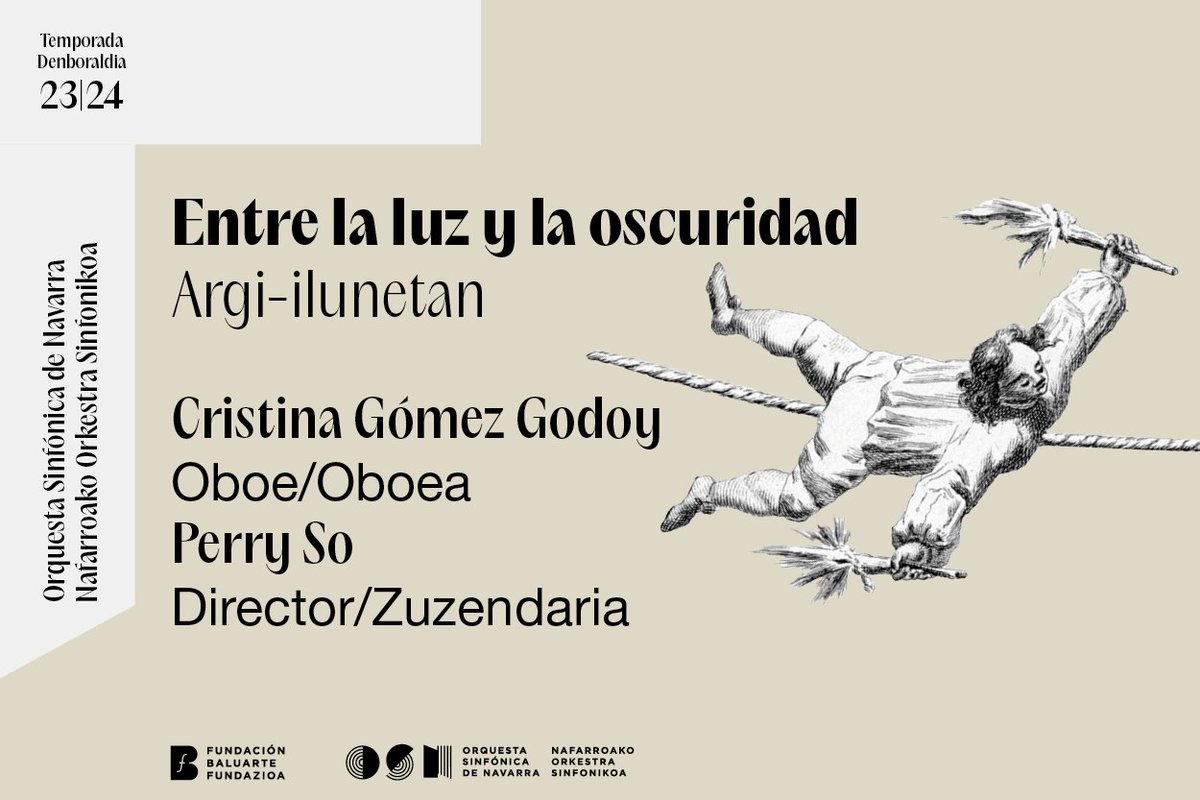 Orquesta Sinfónica de Navarra (@orquestanavarra) on Twitter photo "Argi-ilunetan" izenburupean, programa berri hau <a href="/perryso/">Perry So</a>  maisuak zuzenduko du eta Mozarten 25 Sinfonia sol minorrean, Richard Straussen Oboerako kontzertua Re Maiorrean eta Schoenberg-en Gau itxuraldatua entzun ahalko dira.
🎟️Sarrerak: baluarte.com/eu/agenda/even… "Argi-ilunetan" izenburupean, programa berri hau <a href="/perryso/">Perry So</a>  maisuak zuzenduko du eta Mozarten 25 Sinfonia sol minorrean, Richard Straussen Oboerako kontzertua Re Maiorrean eta Schoenberg-en Gau itxuraldatua entzun ahalko dira.
🎟️Sarrerak: baluarte.com/eu/agenda/even…