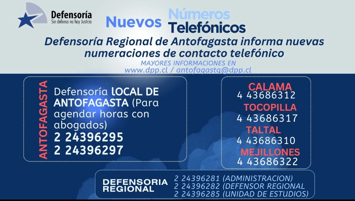 Defensoría Regional de Antofagasta tweet media