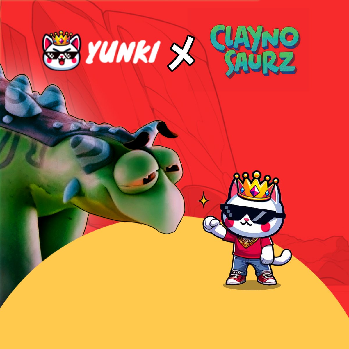 GM <a href="/Cabanimation/">Cab 🌋</a>😽, we thought it was a good idea to integrate the <a href="/Claynosaurz/">Claynosaurz</a> community to our $YUNKI airdrop!

Raid this post fam👇

🔥 Every 50 interactions = bigger allocation 🔥