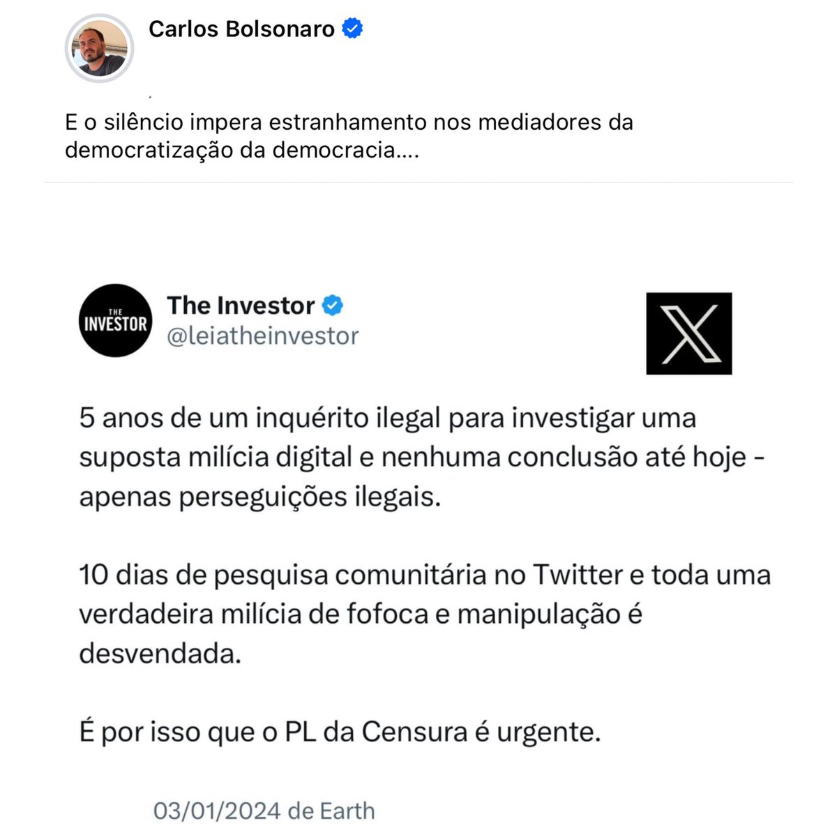 CarlosBolsonaro's tweet image. 