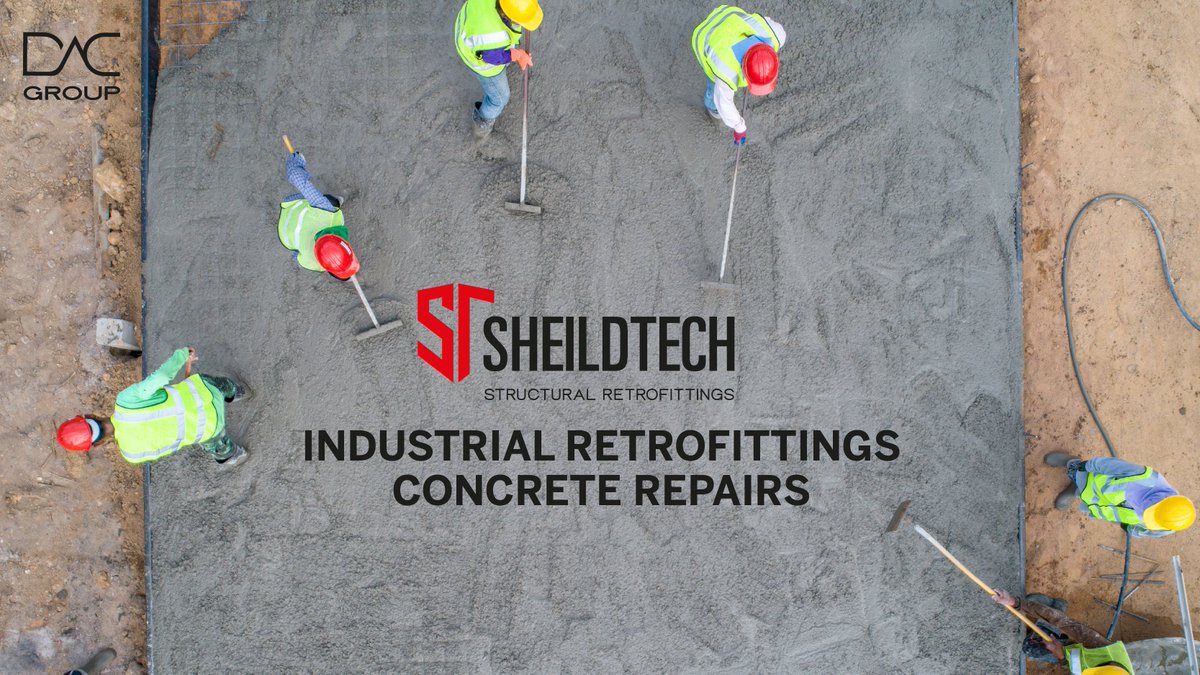 DACGROUPKSA's tweet image. Introducing Shieldtech by DAC Group - Strength &amp;amp; Protect! Explore our expertise in industrial retrofittings, from structural retrofitting to concrete cracks injection &amp;amp; repair. #Shieldtech #DACGroup #BUNA