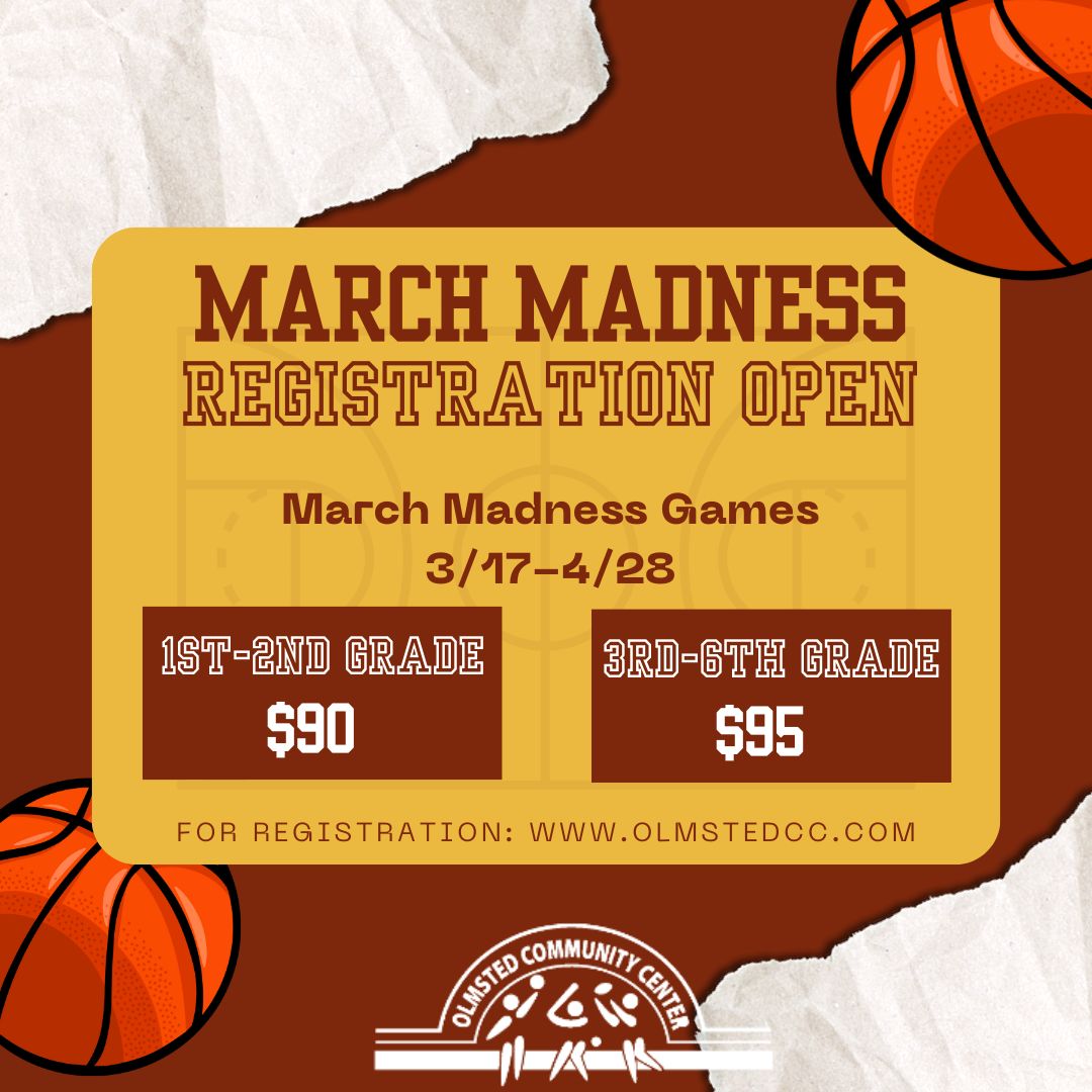 It's finally here! March Madness Registration is NOW OPEN >>> buff.ly/484XqzG This program fills up fast, don't wait and register today!