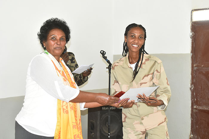 GhideonMusa's tweet photo. Vocational Training for Members of Western Command

The National Union of Eritrean Women branch in the Gash Barka Region has successfully completed a three-month vocational training program for 59 female members of the Eastern Command of the Eritrean Defense Forces. The training encompassed computer technology and secretarial science, and it is expected to make a significant contribution to the daily activities of the Defense Force units.

https://t.co/pjup9KrIit