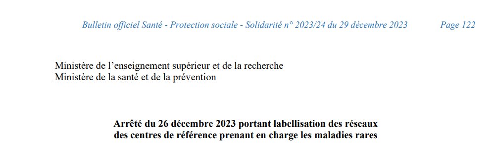 BNDMR's tweet photo. 🟢Nouvelle labellisation ministérielle des réseaux des centres de référence 🏥prenant en charge les maladies rares  https://t.co/7XpyPxVGks @Sante_Gouv @FilieresMR #BaMaRa #BNDMR
#maladiesrares #patients #recherchemédicale https://t.co/ejDCYG5tNm