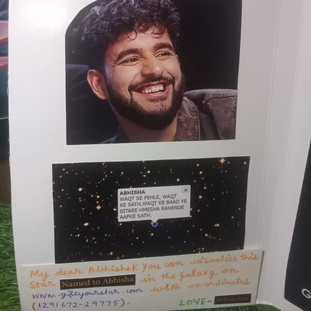 ABHIGANGG's tweet image. Waqt se pehle ,Waqt ke sath,waqt ke baad, Hmesha ye SITARE RAHEGE APKE SATH ❤️
#AbhishekhMalhan #Abhisha #ManishaRani #AbhishaFam