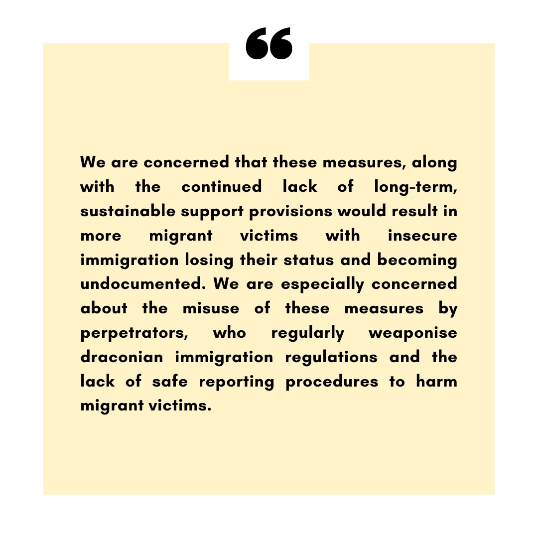 We have written to @JamesCleverly  @ukhomeoffice  on the 5-point plan to curb net migration along with nearly 70 VAWG organisations and academics. The whole text can be found here: southallblacksisters.org.uk/news/open-lett…
#SupportMigrantVictims
@SBSisters