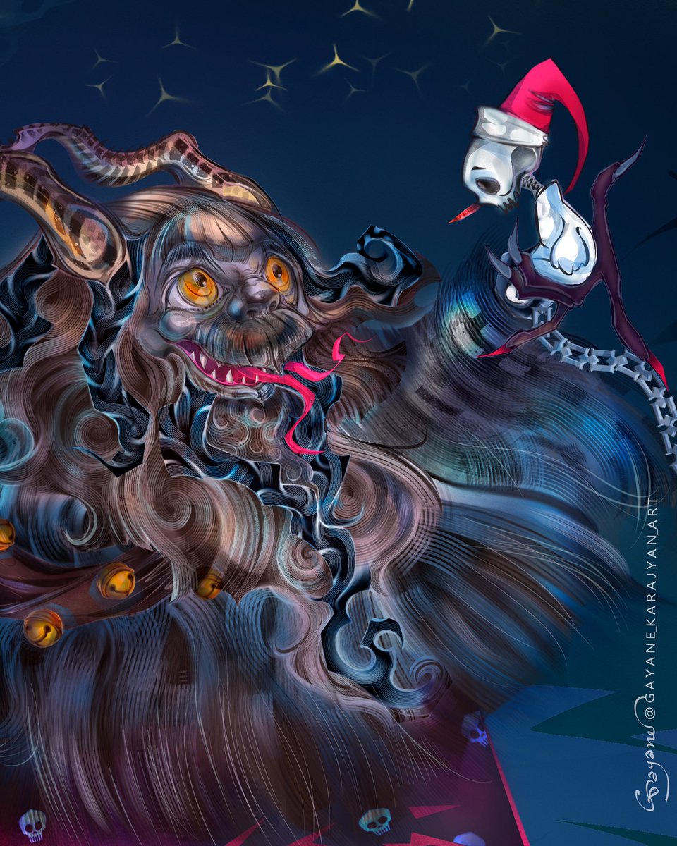GKarajyan's tweet photo. Krampus
#NewYear2024 #NewYear 
#HappyNewYear2024 https://t.co/kRfDLpOOib