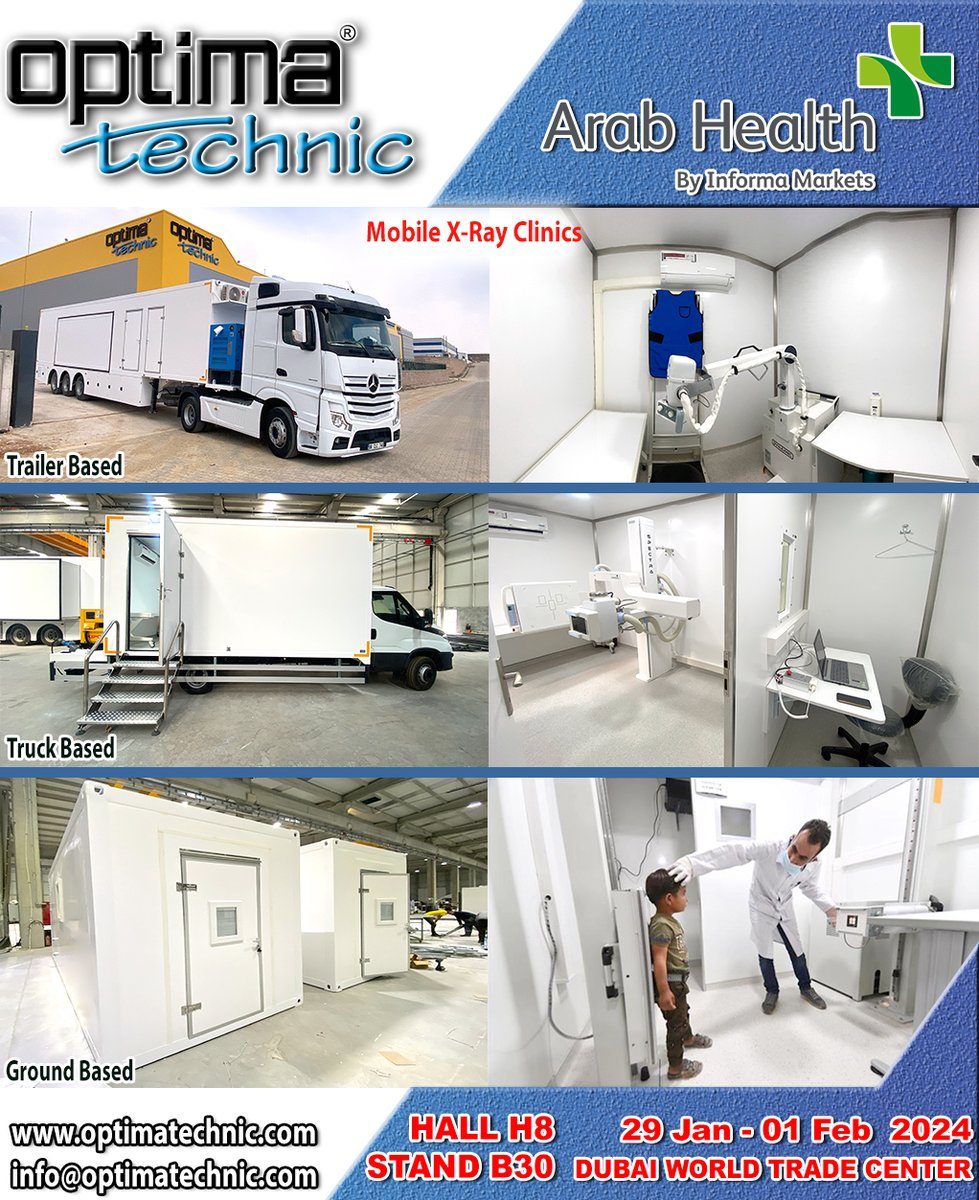 We will be at Arab Health (Dubai), on 29 Jan - 01 Feb 2024 and we are waiting all clients to show our products in our stand (Hall 8 - Stand B30)

optimatechnic.com

#arabhealth2024 #arabhealth @Arab_Health