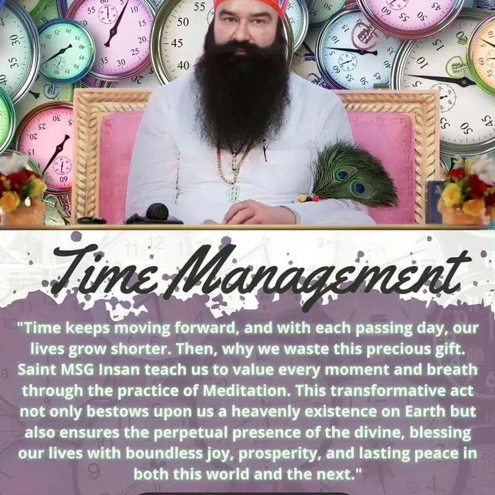 Suicide is not a solution to anything. By increasing the strength of his soul a person can fight any kind of situation. Saint Dr Gurmeet Ram Rahim Singh Ji Insan always inspires everyone to include meditation for few minutes in daily routine. #TimeManagement
#ValueYourTime