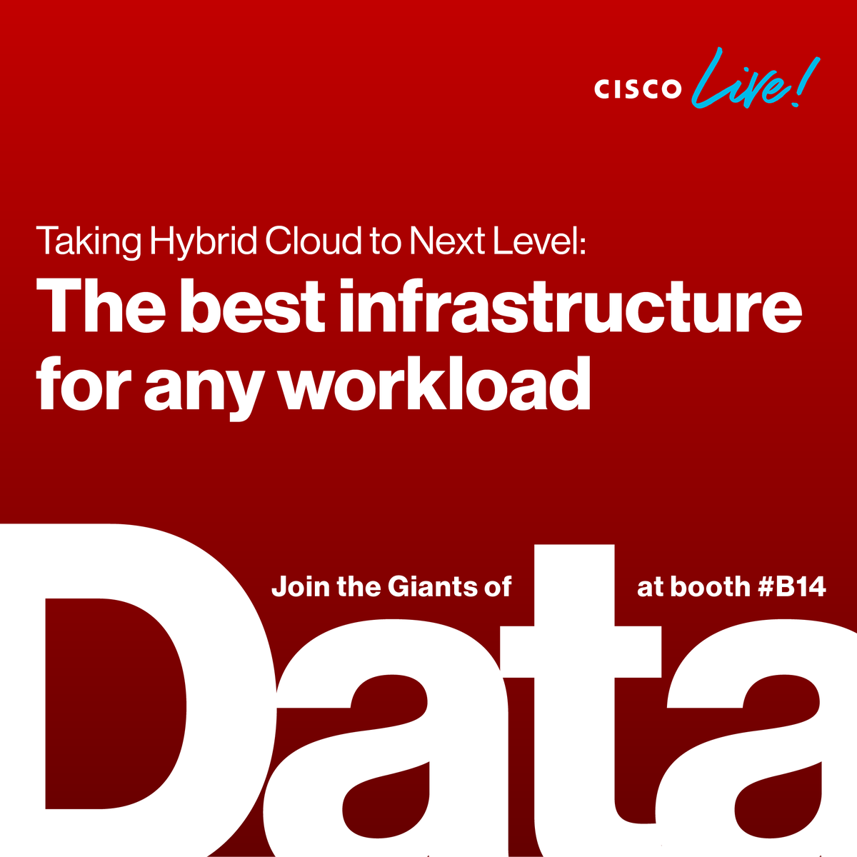 HitachiVantara's tweet photo. Mark your calendars! 🗓️ The countdown for #CiscoLiveEMEA is on. Join us at booth #B14 to take your #HybridCloud performance &amp; reliability to the next level with Hitachi Vantara and @Cisco: https://t.co/8DulHjfNew @CiscoLiveEMEA https://t.co/woqC9wiytH