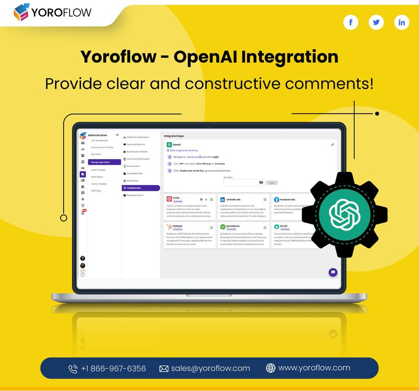 yoroflow's tweet image. #Yoroflow&apos;s Comment feature is now powered by OpenAI integration, making collaboration a breeze.

Experience the magic of Yoroflow&apos;s Comment feature with #OpenAIintegration today: yoroflow.com/request-for-de…

#nocodeplatform #ChatGPTintegration #workflowmanagement #BusinessOperations
