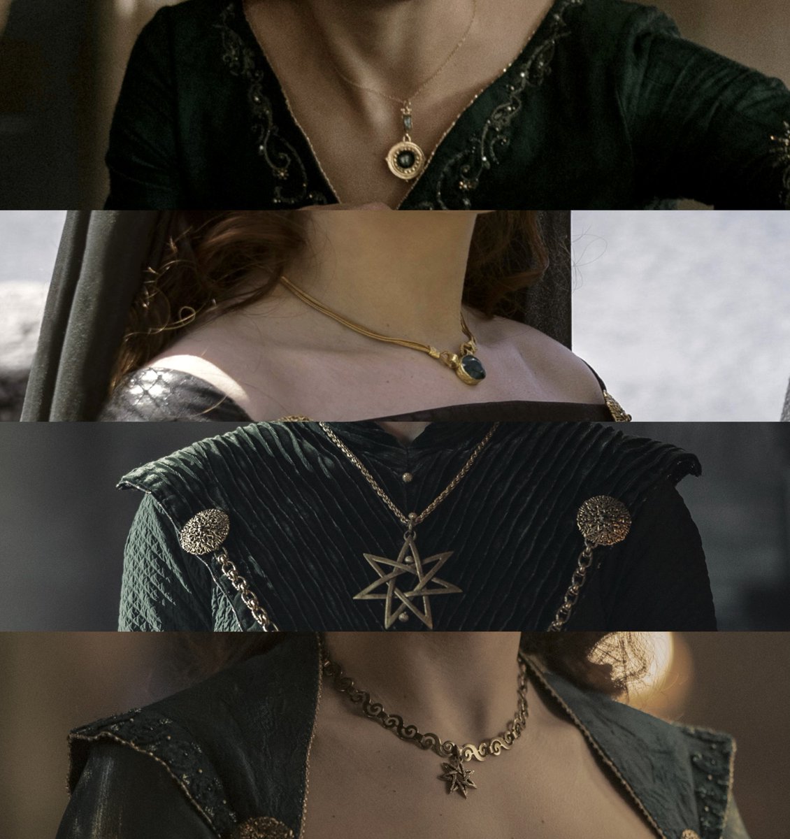 rhaenicentfiles's tweet photo. Alicent and Rhaenyra’s necklaces https://t.co/7CkpSuVFWw