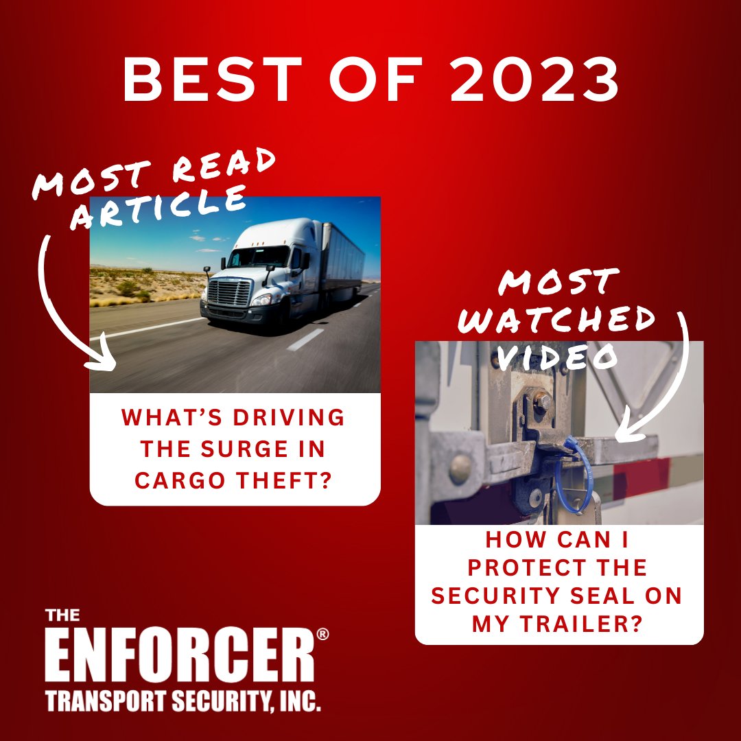 stopcargotheft's tweet photo. Catch up on our most popular article and video of 2023!
Article: https://t.co/xt8WwZCA6s
Video: https://t.co/Ye6HhcFkVA https://t.co/5g2F9OpjF9