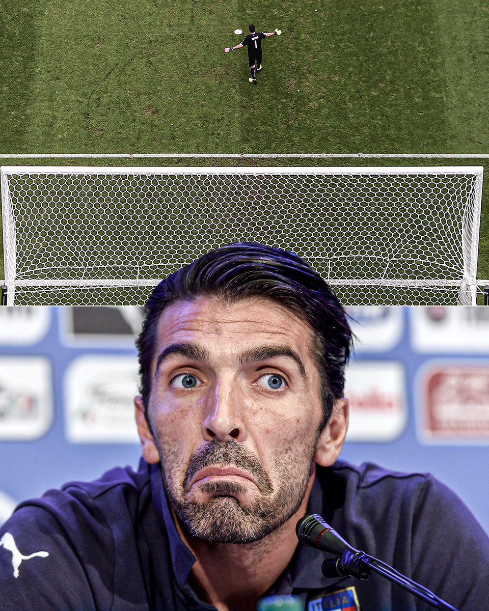 ESPNFC's tweet image. Gianluigi Buffon, arguably the best GK in history, has proposed the idea of increasing the size of goals.

"The size of the goalposts was determined in 1875. ... 30 years ago, there were 10 goals for every 50 shots. Today, 3 out of 50 is a lot!"

Imagine! 👀

(via Tuttosport)