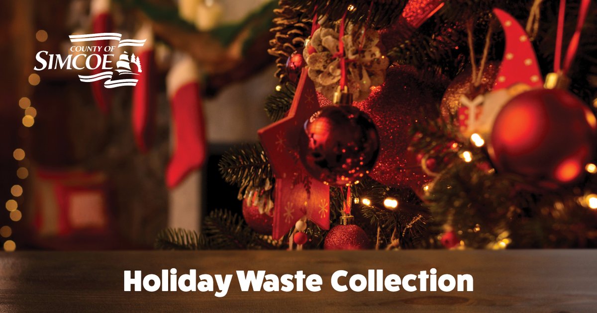 🚨Reminder! No waste collection on Dec 25 & Jan 1. Waste collections are bumped a day for the remainder of the week following #ChristmasDay & #NewYearsDay. Unsure of your collection days? Download #SimcoeCountyCollects app to view your schedule. simcoe.ca/SolidWasteMana…